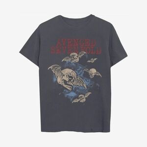 Avenged Sevenfold Skull Bats T-Shirt Mens Unisex Medium